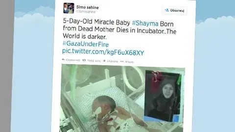 Matkę zabiła bomba, dziecko uratowali cesarskim cięciem. Żyło sześć dni