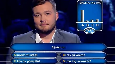 "Milionerzy". Ajuści to? Problematyczne pytanie za 1000 złotych