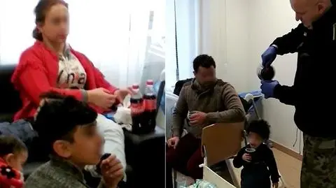 Grupa Irańczyków na zielonej granicy