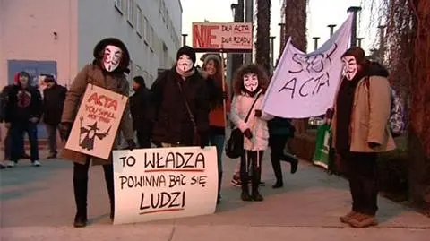 Oskarżeni za protesty przeciwko ACTA