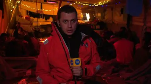 Wojciech Bojanowski na pokładzie Sea-Watch 3