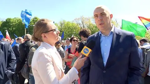 Roman Giertych na demonstracji KOD-u