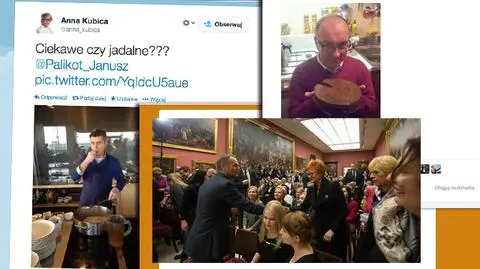 Dzień Kobiet: jajko na topinamburze od Palikota, ciasto od Czarzastego, tulipan od premiera