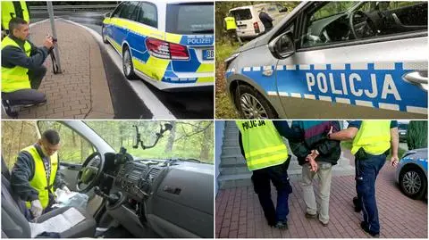 Uciekał kradzionym autem. Pod Iłową staranował niemiecki radiowóz