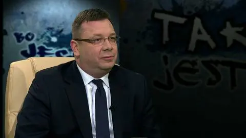 Michał Wójcik w "Tak jest" w TVN24
