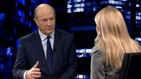 Former finance minister, Jacek Rostowski in "Kropka nad i" TVN24