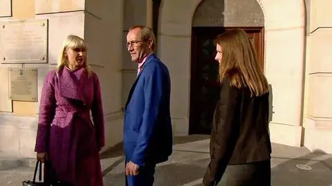 Justyna Glica i Michał Otręba przybyli w sobotę na spotkanie w KPRM