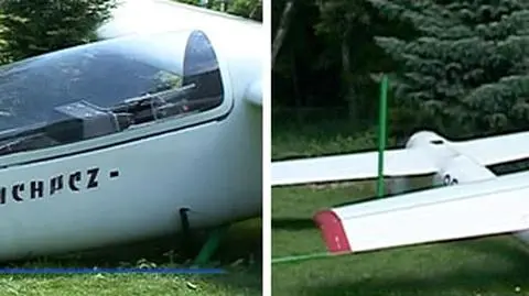 W Rybniku spadł szybowiec. Dwie osoby ranne