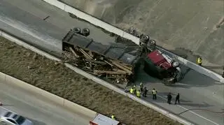 Autostrada w kierunku Houston była zablokowana przez wiele godzin