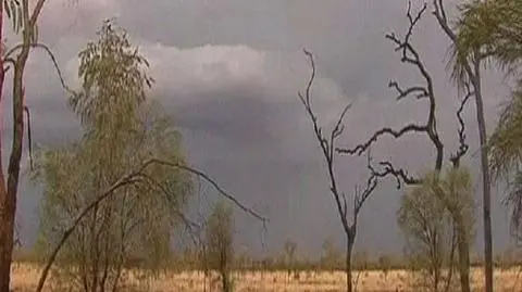 Bajkowa ulewa nad pustynią