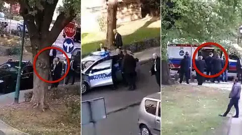 Nieznane nagranie z Dudą z miejsca wypadku w Oświęcimiu