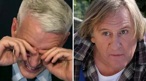 Słaby pęcherz Depardieu rozbawił do łez prezentera CNN