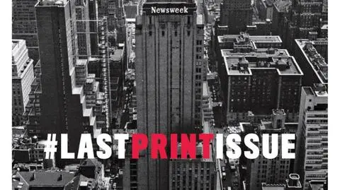 Oto ostatnia okładka drukowanego "Newsweeka"