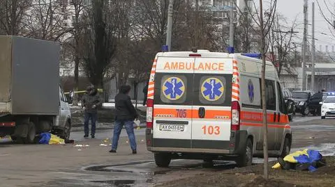 Moment eksplozji w Charkowie na amatorskim nagraniu