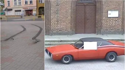Palił gumę przed kościołem w Wejherowie