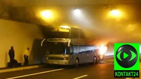 Polski autokar spłonął w Szwajcarii