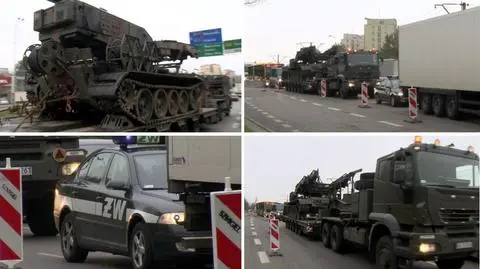 W łódzkich korkach stoją wszyscy, nawet wojsko z wyrzutnią rakiet