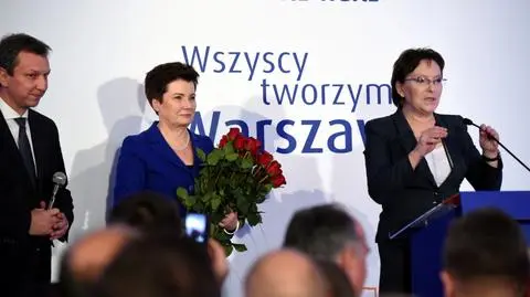 Hanna Gronkiewicz-Waltz przyjmuje gratulacje