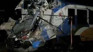 Przód szynobusu został zmiażdżony 