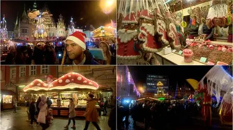 Początek jarmarku bożonarodzeniowego we Wrocławiu