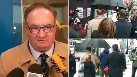 Saryusz-Wolski nie chciał odpowiadać na pytania dziennikarzy