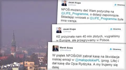 Kraków nie otrzyma dotacji na walkę ze smogiem
