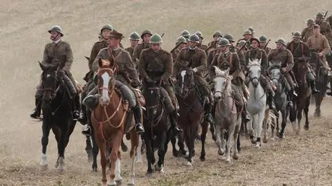 Ułani odparli atak "Niemców" pod Krojantami
