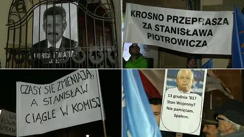 Protest przed biurem poselskim Stanisława Piotrowicza 