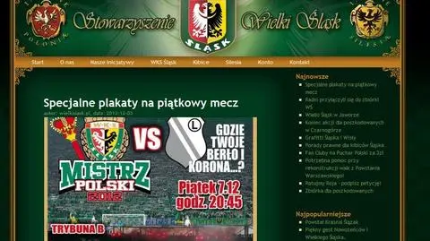 "Gdzie twoje berło i korona?" 
Kibice Śląska znowu prowokują 