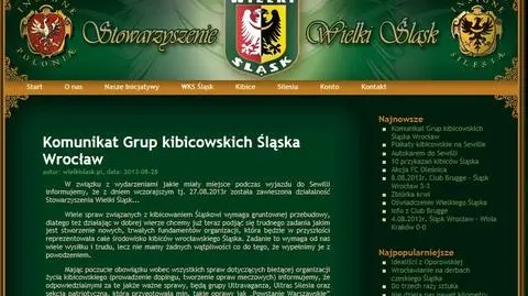 Po wydarzeniach w Sevilli stowarzyszenie "Wielki Śląsk" zawiesza działalność