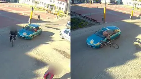 Potrącił rowerzystę i uciekł. W nocy sam zgłosił się na policję