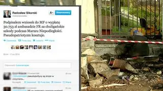 Do podpalenia budki przy ambasadzie doszło w Święto Niepodległości