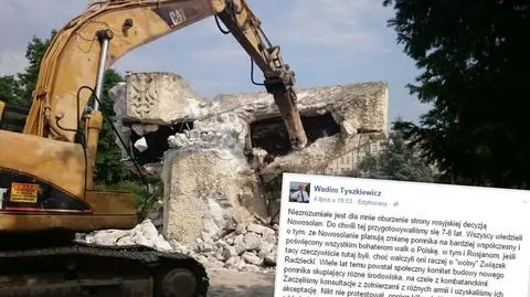 Nowa Sól: prezydent nie rozumie oburzenia Rosjan po wyburzeniu pomnika