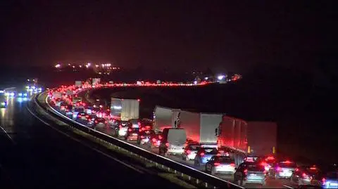 Wypadek, kolizja i korek na 10 kilometrów 