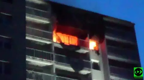 Pożar mieszkania w Zabrzu