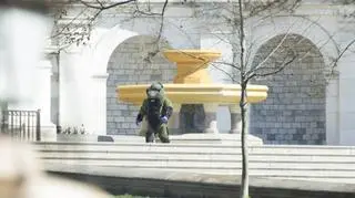 Przez jakiś czas z budynku nikt nie mógł wyjść, ani też do niego wejść