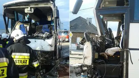 Zderzyły się dwa autokary, którymi jechały dzieci