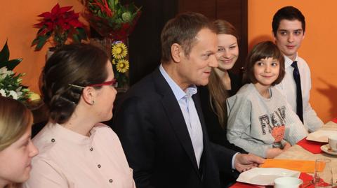 Premier podczas wizyty domowej
