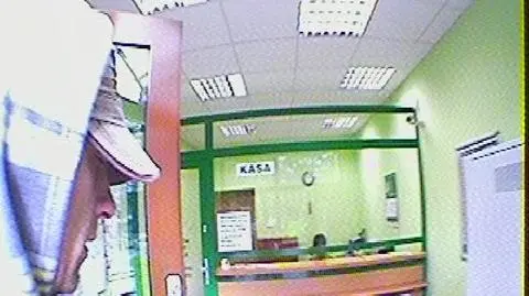 Kamery nagrały napad na bank