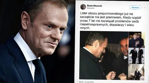 Tusk o Kaczyńskim: stał się jednym z liderów proputinowskiego obozu