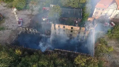 Poznań: Spłonął pustostan przy ul. Kolejowej