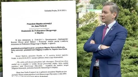 Biedroń usunął obraz papieża z gabinetu