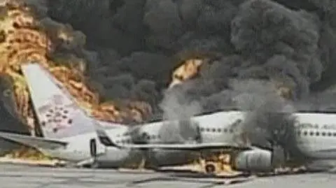 Potężna eksplozja w samolocie