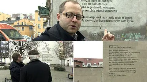Murale z poezją powstają na ścianach poznańskich kamienic