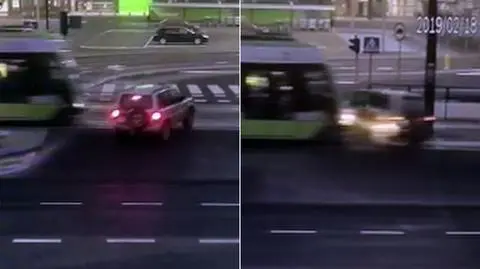 Olsztyn. Nie ustąpiła pierwszeństwa tramwajowi
