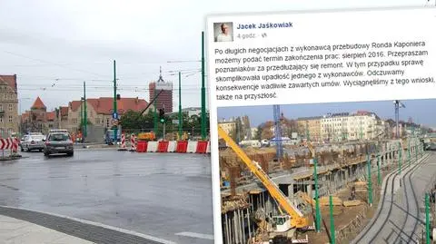Wielka dziura w środku miasta. Prezydent Poznania przeprasza