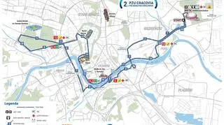 Trasa tegorocznego PZU Półmaratonu Królewskiego