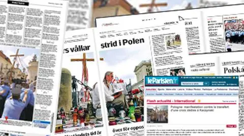 Media: Polacy bronią "krzyża Kaczyńskiego"