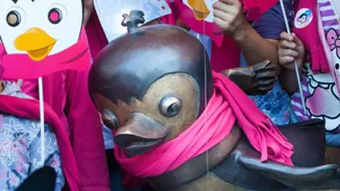 Wesoły pingwin Pik-Pok doczekał się pomnika