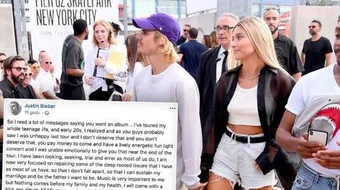 Justin Bieber zawiesza karierę. Co napisał w komunikacie do fanów?
